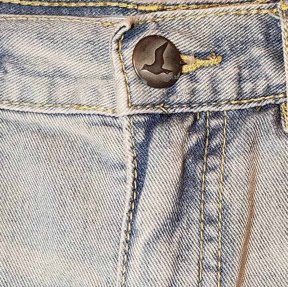 Free People Denim and Lace Overwash Distressed Shorts Size 26 Summer Spring - Picture 3 of 7